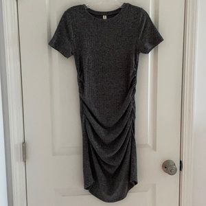 BP Ruched Ribbed Body-Con Dress
